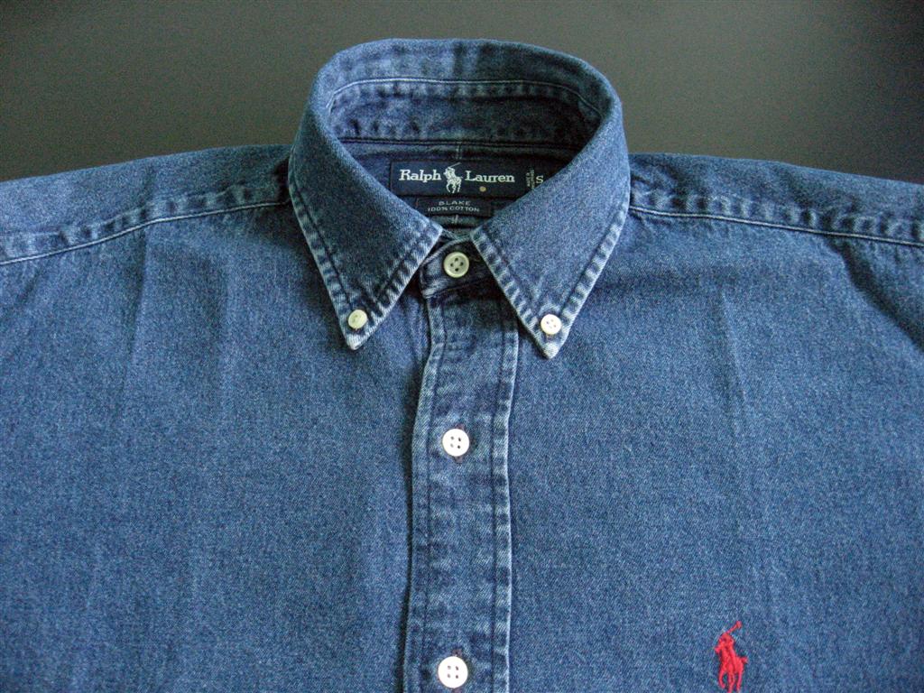 เสื้อเชิ้ต RALPH LAUREN DENIM SHIRT Made in Philippines รูปที่ 4