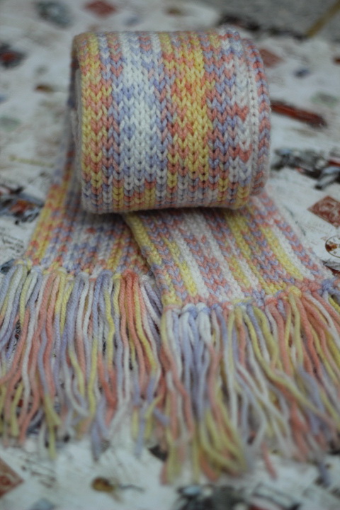 ขายผ้าพันคอไหมพรมhand made Mindcozyshop รูปที่ 3