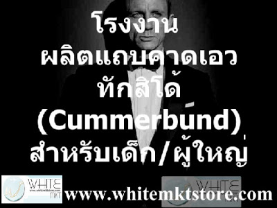 ทักซิโด (Cummerbund) สำหรับเด็ก และผู้ใหญ่ เลือกเนื้อผ้า และสีได้ (NTS007) รูปที่ 1