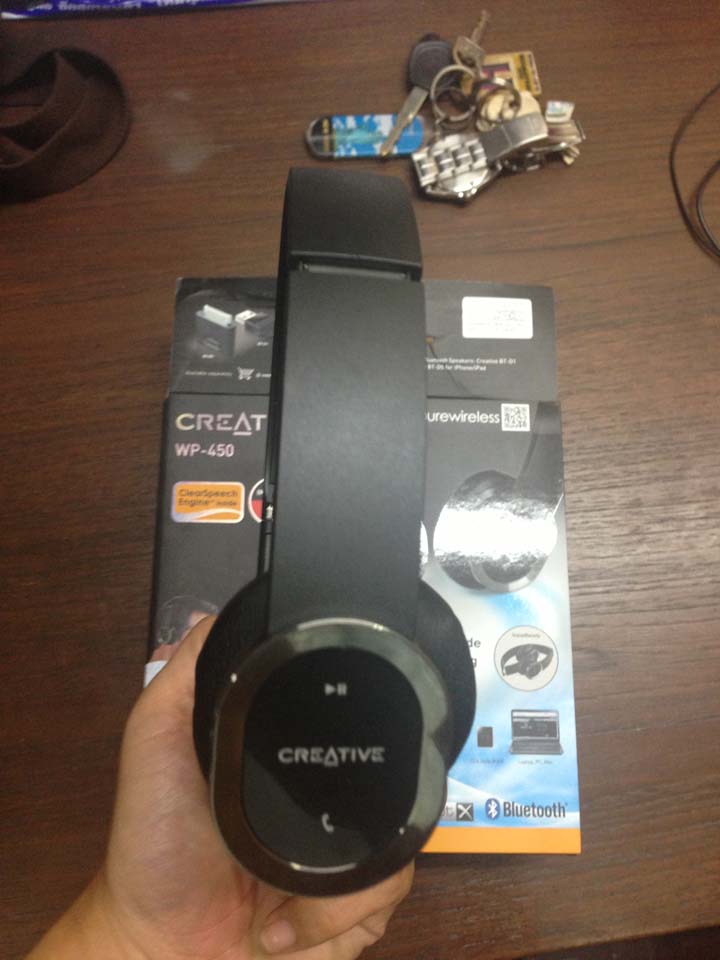 ขายหูฟัง บลูธูท ไร้สาย Creative wp-450 คุณภาพดี รูปที่ 3