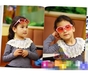รูปย่อ แว่นตาเด็ก KenKidShop | แว่นตาทรงกลม เลนส์สีชากรอบทอง รูปที่5