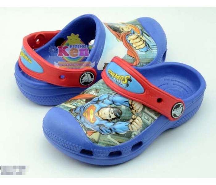 Crocs รองเท้าเด็ก Kenkidshop 3D Superman สีน้ำเงิน รูปที่ 2