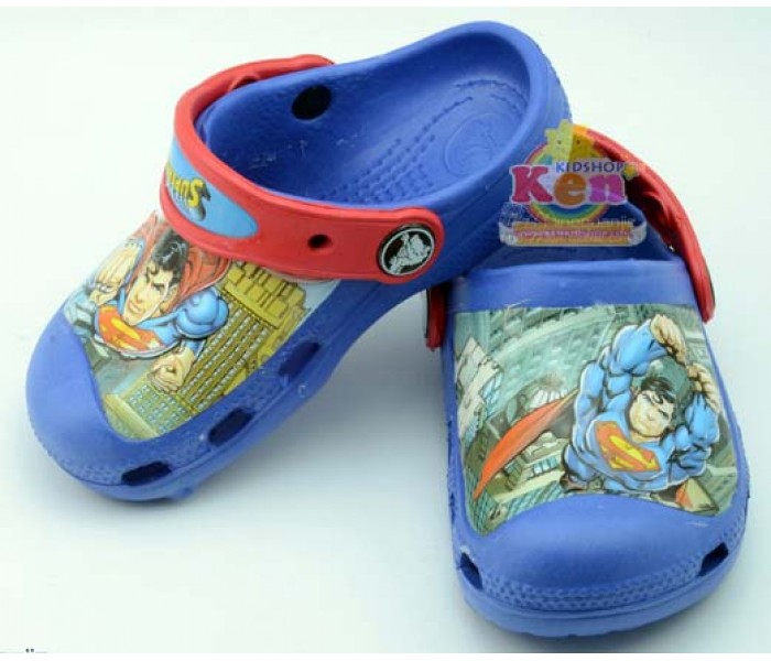 Crocs รองเท้าเด็ก Kenkidshop 3D Superman สีน้ำเงิน รูปที่ 1