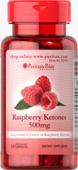 Raspberry Ketones 500mg. ราสเบอร์รี่คีโตนแบบเพียวๆ ช่วยเผาพลาญไขมัน รูปที่ 1