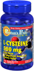 L-Cysteine ขาวไม่พอต้องมีออร่า ปรับผิวออร่าออกแดดแล้ววิ้งๆ 500 mg. 50 เม็ด