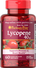 Puritan Lycopene 40 mg 60 Softgel ขาวอมชมพู ต้านอนุมูลอิสระ เหมือนทานมะเขือเทศ10ลูก รูปที่ 1