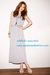 รูปย่อ maxi dress - ชุดเดรสยาวสายเดี่ยว ผ้าคอตตอน ใส่ไปงานแต่ง จับสม๊อกช่วงหน้าอก สีขาว สามารถใส่ออกงาน น่ารัก สวยมากๆ ค่ะ (พรีออเดอร์)  รูปที่4