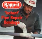 ชุดซ่อมท่อแตกHARDEX PIPE WRAPเทปซ่อมท่อฉุกเฉิน,ท่อแตก,ท่อรั่ว,ท่อที่ไม่สามารถปิดระบบหรือยังมีน้ำไหลและสามารถรับแรงดันได้ถึง 450 PSI .เมื่อSET ตัวแล้ว รูปที่ 6