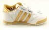 รูปย่อ Adidas รองเท้าผ้าใบสีขาว ขลิบทอง เท่แบบหรูๆ ขนาด 14.5 cm รูปที่1