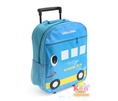 กระเป๋าเป้+ล้อลาก 2in1ลายSchool bus สีฟ้า | เสื้อผ้าเด็กKenKidShop
