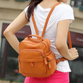 กระเป๋าเป้สะพาย แฟชั่นเกาหลี สวยอินเทรนด์ขนาดกำลังดีน่ารัก นำเข้า สีน้ำตาล - พร้อมส่งBLB8713