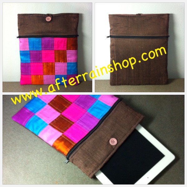 ถุุงใส่ iPad ทำจากผ้าไหมสี่เส้น งานhandmade รูปที่ 1