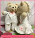 รูปย่อ แม่หมูตัวกลม ตุ๊กตาไหมพรม จำหน่ายตุ๊กตาหมีแต่งงาน Teddy Bear Wedding รูปที่3