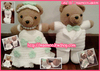 รูปย่อ แม่หมูตัวกลม ตุ๊กตาไหมพรม จำหน่ายตุ๊กตาหมีแต่งงาน Teddy Bear Wedding รูปที่2