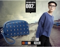 กระเป๋า beibaobao สีน้ำเงิน ใบเล็กน่ารัก แต่งหมุดกระโหลก เท่ ๆ มีสไตล์ High end สุด ๆ