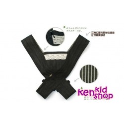 เป้อุ้มเด็กญี่ปุ่นตัว X (แบบปรับระดับได้) สียีนส์เข้ม |เสื้อผ้าเด็ก KenKidShop รูปที่ 1