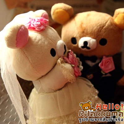 ขายเซ็ทตุ๊กตาแต่งงาน คู่รักหมีริลัคคุมะ เจ้าบ่าวเจ้าสาว รูปที่ 2