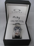 ตัดใจขาย OAKLEY JURY II Watch : Black Dial / Black Leather Strap