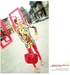 รูปย่อ กระเป๋าสะพายสวยเก๋สไตล์โบฮีเมียน ของ maomao bag สีแดง  รูปที่2
