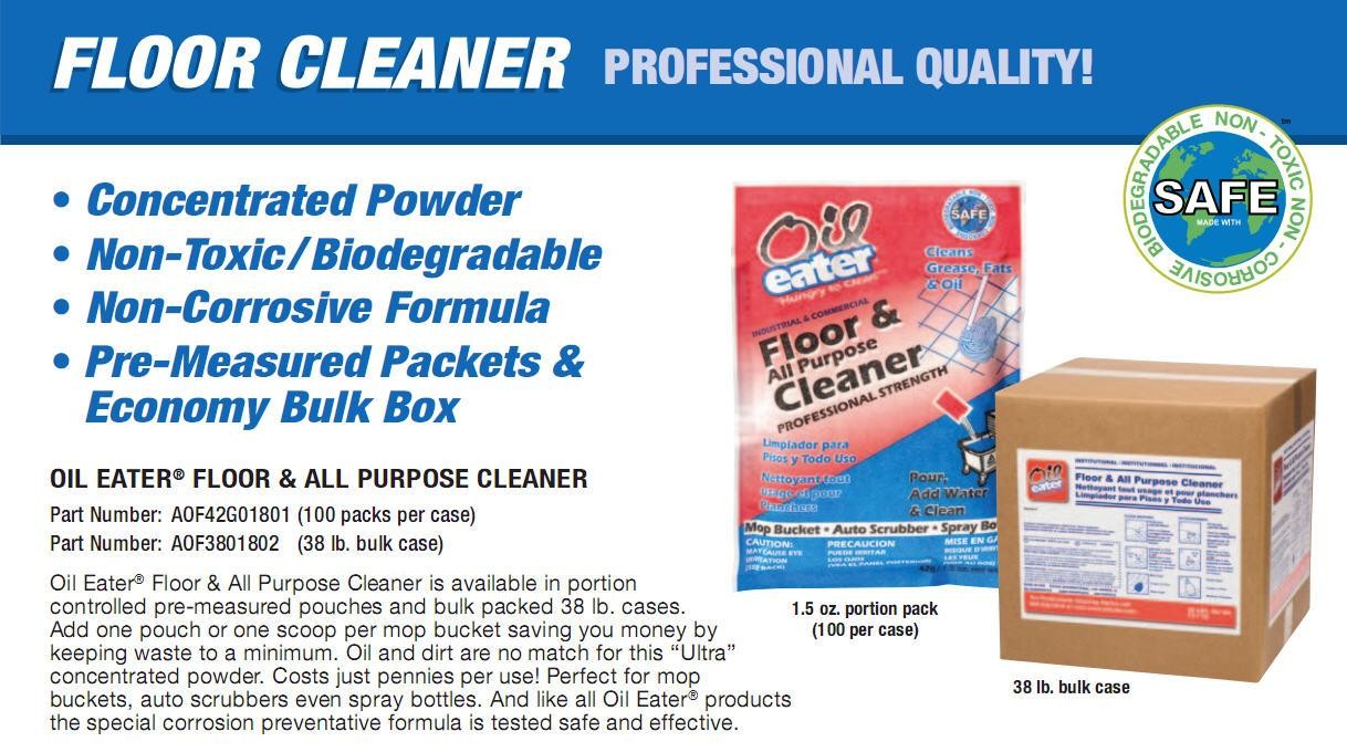 จำหน่าย Oil Eater Floor Cleaner ผงทำความสะอาดอเนกประสงค์ ผงทำความสะอาดพื้น ทำความสะอาดคราบน้ำมัน ขจัดคราบสกปรกฝังแน่น ชนิดซอง 1.5 ออนซ์ผสมน้ำได้ 15 ลิตร รูปที่ 5
