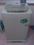 ขายเครื่องซักผ้าฝาบนอัตโนมัติถังสแตนเลส Toshiba 6 กิโล สภาพดีการทำงานปกติทุกอย่างเงียบไม่มีเสียงดังส่งถึงบ้านท่านได้คิดค่าน้ำมัน100-300บาท