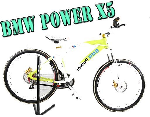 จักรยานเสือภูเขา BMW POWER X5 สีขาว/เขียว ขนาดวงล้อ 26” รูปทรง สปอร์ต  ราคา : 18900 บาท  รูปที่ 1