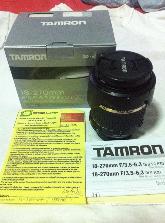 ขายเลนส์ Tamron 18-270 Di II VC PZD for Nikon รูปที่ 1