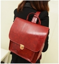 กระเป๋าแฟชั่นเกาหลี สีแดงมีสไตล์