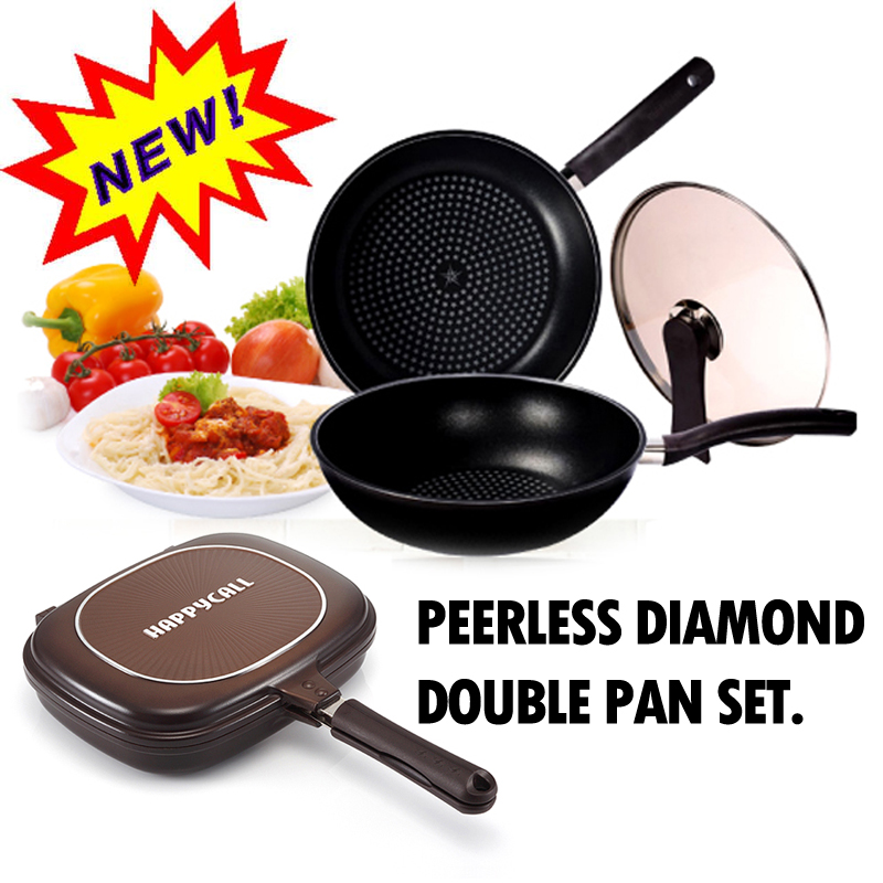  กระทะPeerless Diamond Double Pan Set รูปที่ 1