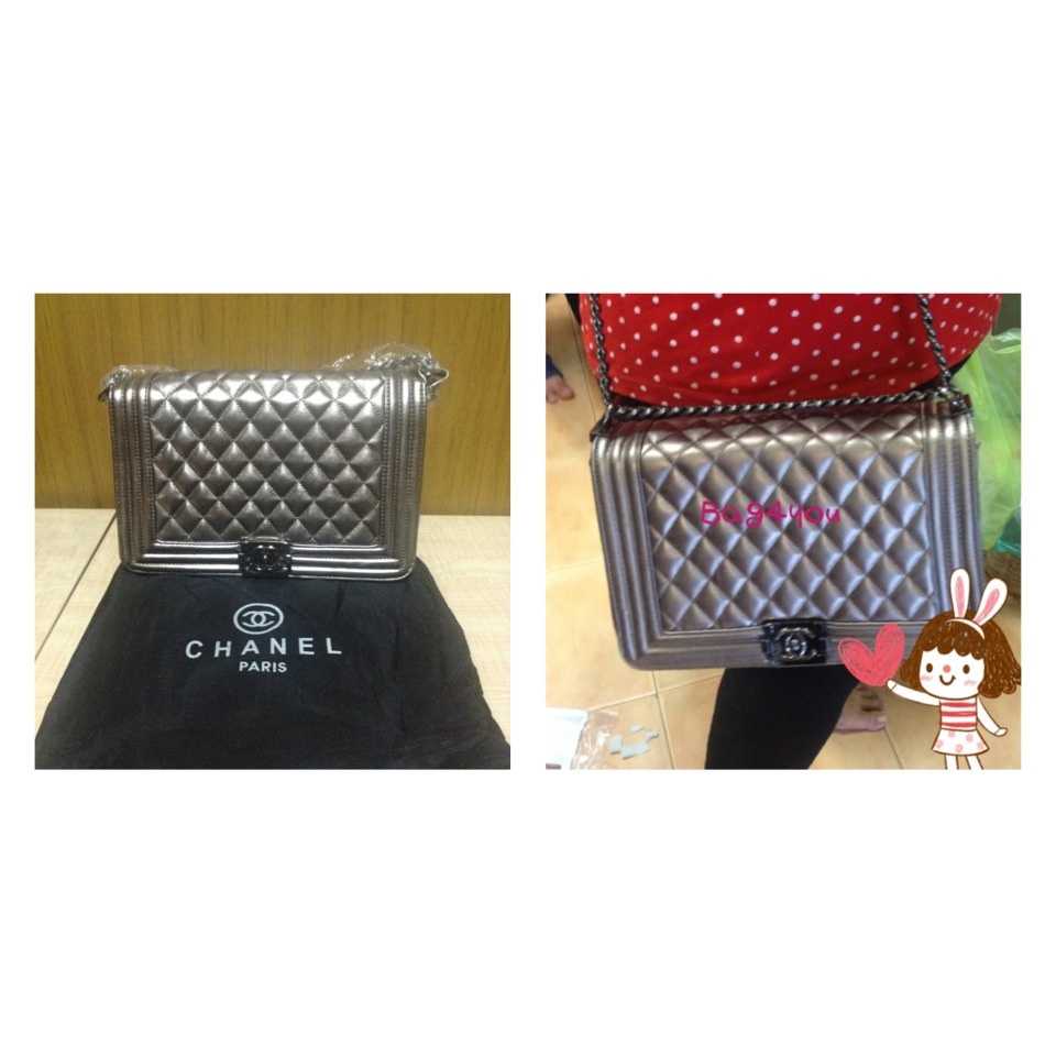 จำหน่ายกระเป๋า chanel le boy 12 นิ้ว ของพร้อมส่งค่ะ รูปที่ 1