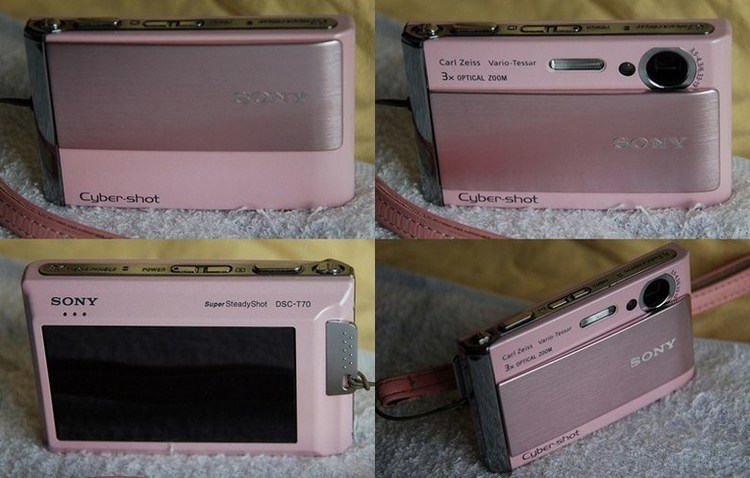 Sony Cybershot T70 สีชมพู รูปที่ 1