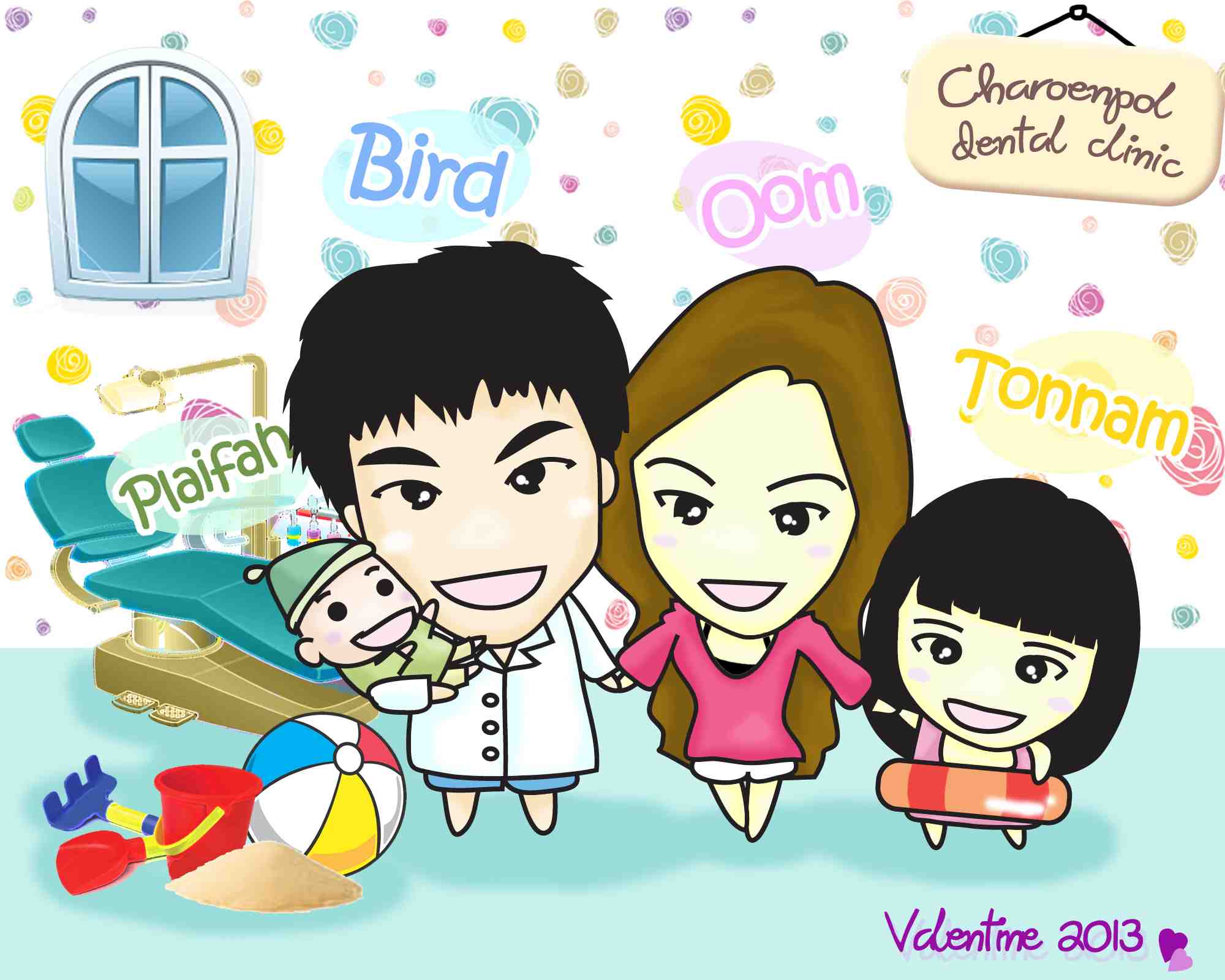 รับวาดรูปเหมือนเป็นการ์ตูนสุดน่ารัก เป็นของขวัญแสนประทับใจ รูปที่ 5