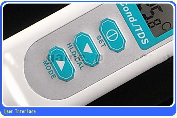 ขายเครื่องวัดค่าอีซี EC, TDS, อุณหภูมิ 3in1 ในตัวเดียว สำหรับปลูกผักไฮโดรโปนิกส์ ฟรี! น้ำยาสอบเทียบ 1413uS, 5.00mS รูปที่ 4