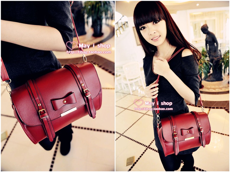 กระเป๋าแฟชั่น TJ Bag สีแดง พร้อมส่ง รูปที่ 3