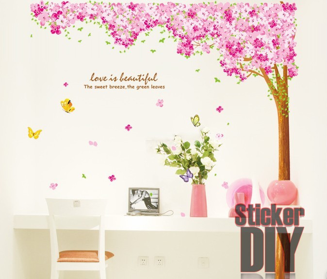 XY สติ๊กเกอร์ติดผนัง Love is beautiful** สติ๊กเกอร์ติดผนังStickerDIY.com ** รูปที่ 1