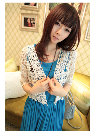 ชุดพีชยาว แขนกุด สีฟ้าน้ำเงิน พร้อมส่ง รูปที่ 2