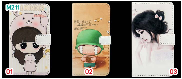 M211 เคสฝาพับพิมพ์ลาย OPPO Find Clover R815t (จัดส่งฟรี) รูปที่ 2