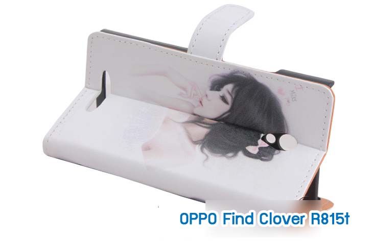 M211 เคสฝาพับพิมพ์ลาย OPPO Find Clover R815t (จัดส่งฟรี) รูปที่ 6