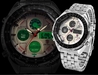 รูปย่อ H09 SHARK LCD Analog Date Day Stopwatch Men Stainless Steel Sport Quartz Watch GBH รูปที่2