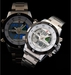รูปย่อ SH08 New SHARK LCD Digital Date Alarm Chronograph Quartz Steel Men Sport Watch Gift รูปที่2