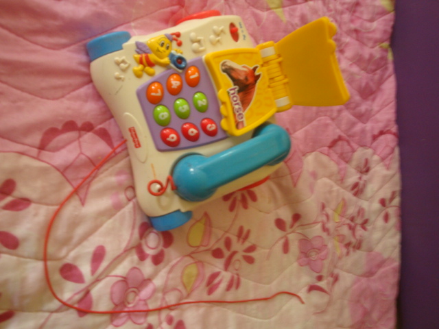 โทรศัพท์มีล้อ มีเสียง สอนนับเลข เสียงร้องสัตว์ fisher price รูปที่ 4