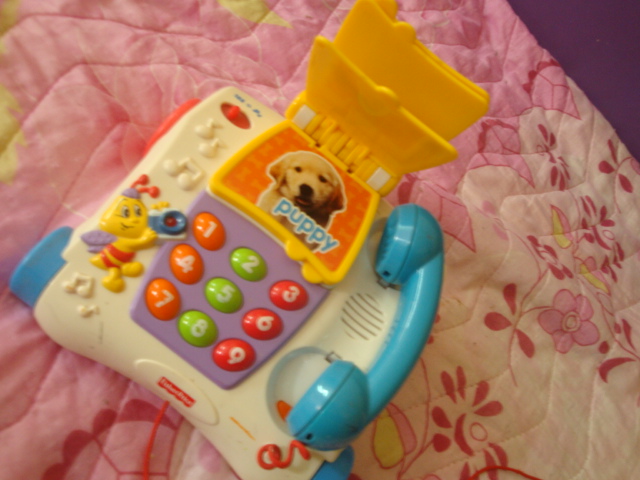 โทรศัพท์มีล้อ มีเสียง สอนนับเลข เสียงร้องสัตว์ fisher price รูปที่ 1