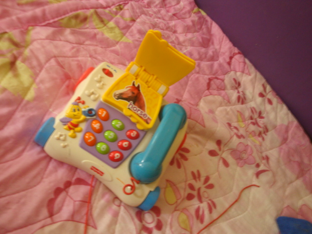 โทรศัพท์มีล้อ มีเสียง สอนนับเลข เสียงร้องสัตว์ fisher price รูปที่ 2