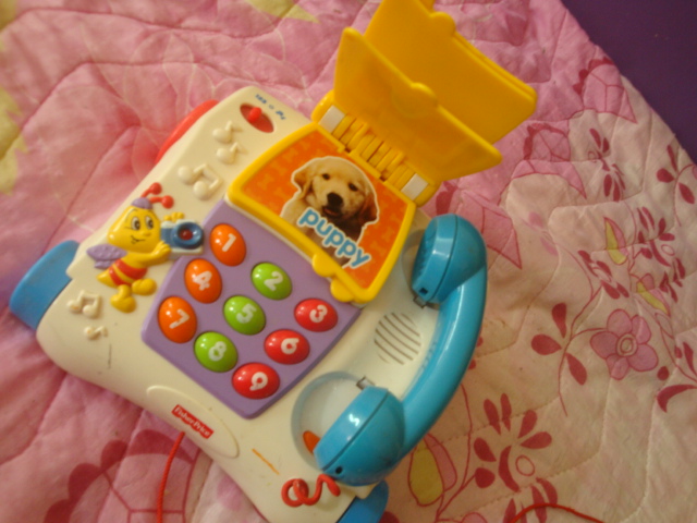 โทรศัพท์มีล้อ มีเสียง สอนนับเลข เสียงร้องสัตว์ fisher price รูปที่ 3