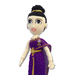 รูปย่อ ตุ๊กตาโครเชต์เด็กหญิงชุดไทยสีม่วง สูง 71 cm. รูปที่3