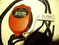 นาฬิกาจับเวลา Stop Watch Sport Timer ALBA Stopwatch สีแดง รุ่น AXA31ZX