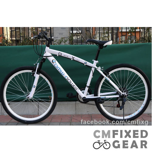 Sell จักรยาน BMW สีขาวสวยมาก Carbon white steel frame ถูกมาก รูปที่ 1