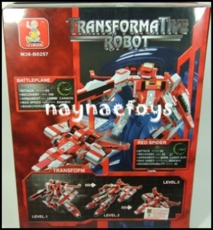 ตัวต่อ SLUBAN : Transformer Robot Red Spider 331 ชิ้น (ฟรีค่าส่งค่ะ) รูปที่ 3