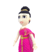รูปย่อ  ตุ๊กตาโครเชต์ เด็กหญิงใส่ชุดไทยสีชมพูเหลือบทอง สูง 71 cm.  รูปที่2