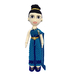 รูปย่อ ตุ๊กตาโครเชต์ เด็กหญิงใส่ชุดไทยสีฟ้าเหลือบทอง สูง 71 cm.  รูปที่2